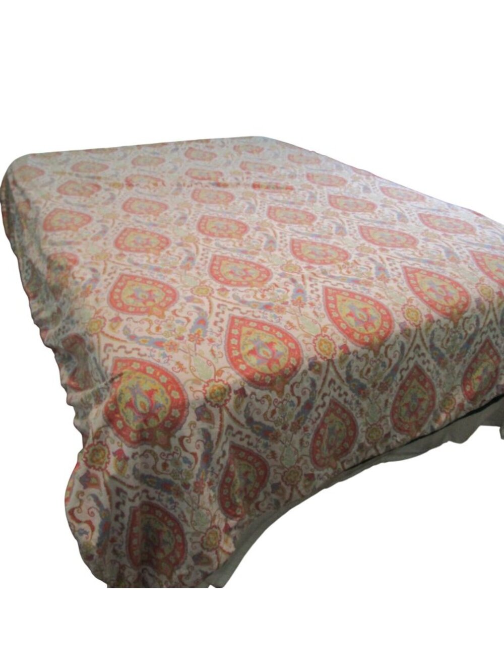 Vintage Lauren Ralph Lauren Full Queen Reversible Duvet Cover Paisley Floral